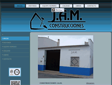 Tablet Screenshot of construccionesjam.com